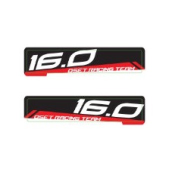 16.0 Racing 2017 Sticker Spares - Swingarm (Pair)