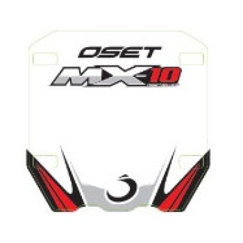 MX10 Front Number Board Sticker