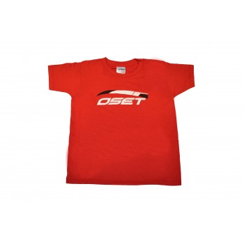 Kids t-shirt with OSET logo - Red
