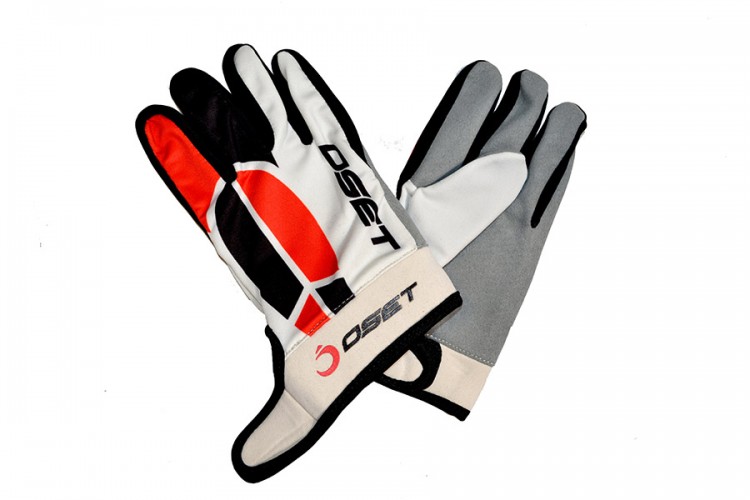 OSET branded Pro 2 Riding Gloves in White - M, XL & XXL ONLY
